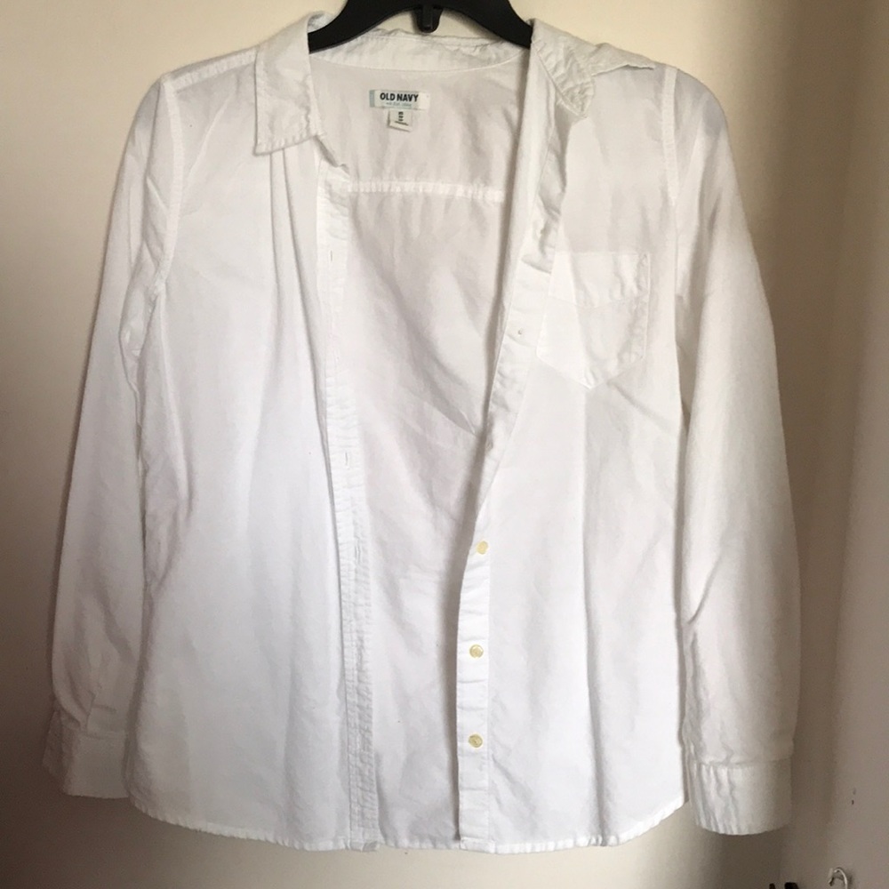 Girl’s White Polo Shirt (Old Navy)